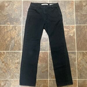 Jones New York Woman’s Black Jeans Size 6 Lexington Straight